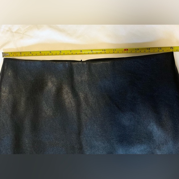 J. Crew Black Faux-leather Pencil Skirt size 12 - Picture 4 of 8